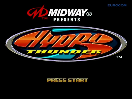 Hydro Thunder title screen for Sega Dreamcast